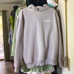 White Fox Tan Hoodie
